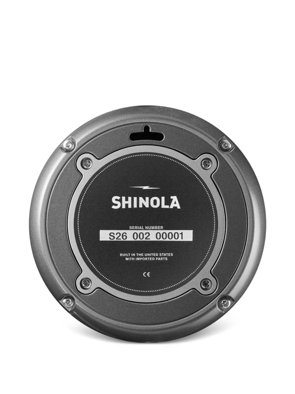  Shinola 6 Runwell Desk Clock - Grey 