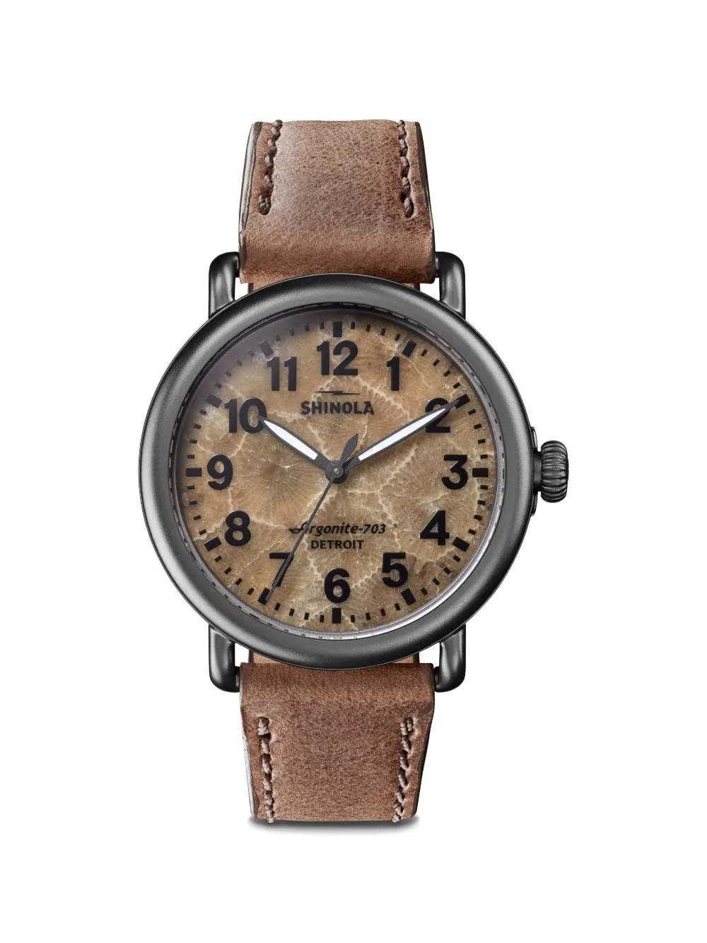 Shinola Runwell 41mm watch - Marrone