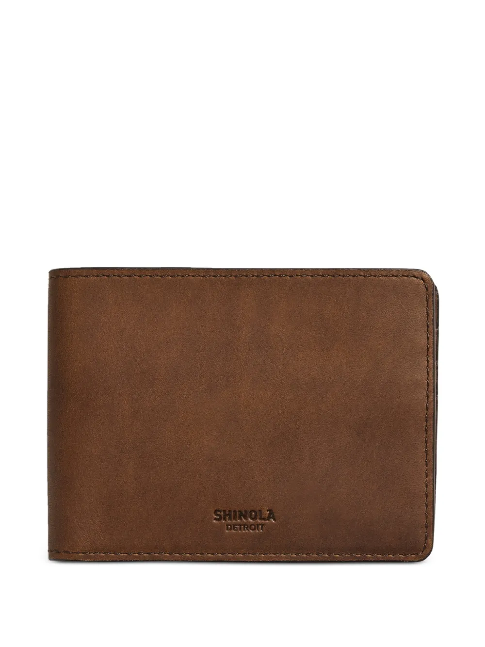 Shinola Slim Bifold wallet - Braun