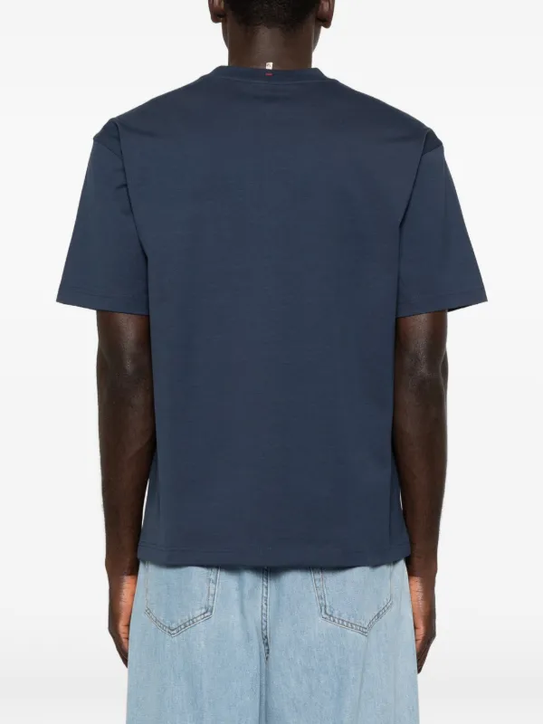 Moncler Grenoble chest-pocket T-shirt | Blue | FARFETCH JO