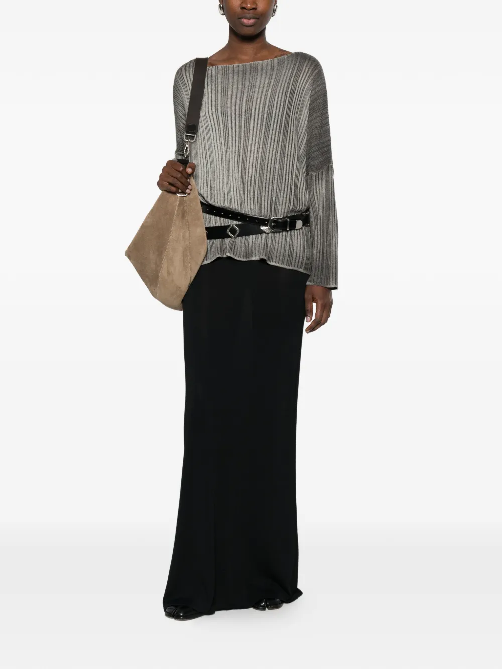  Avant Toi Ribbed Knitwear - Grey 