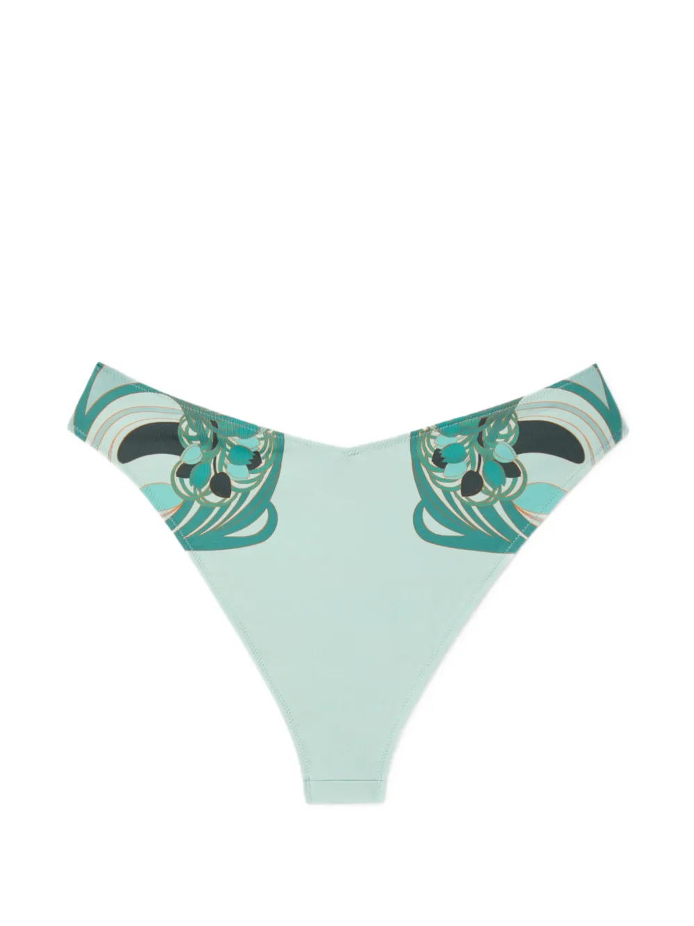 La DoubleJ Mirage bikinislip met bloemenprint Blauw