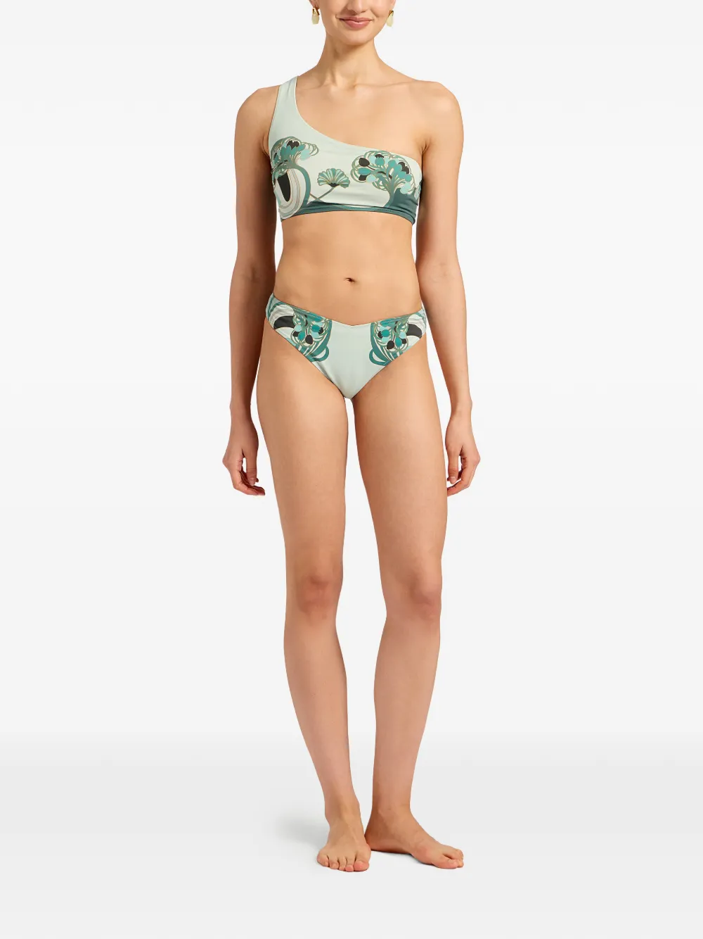 La DoubleJ Mirage bikinislip met bloemenprint Blauw