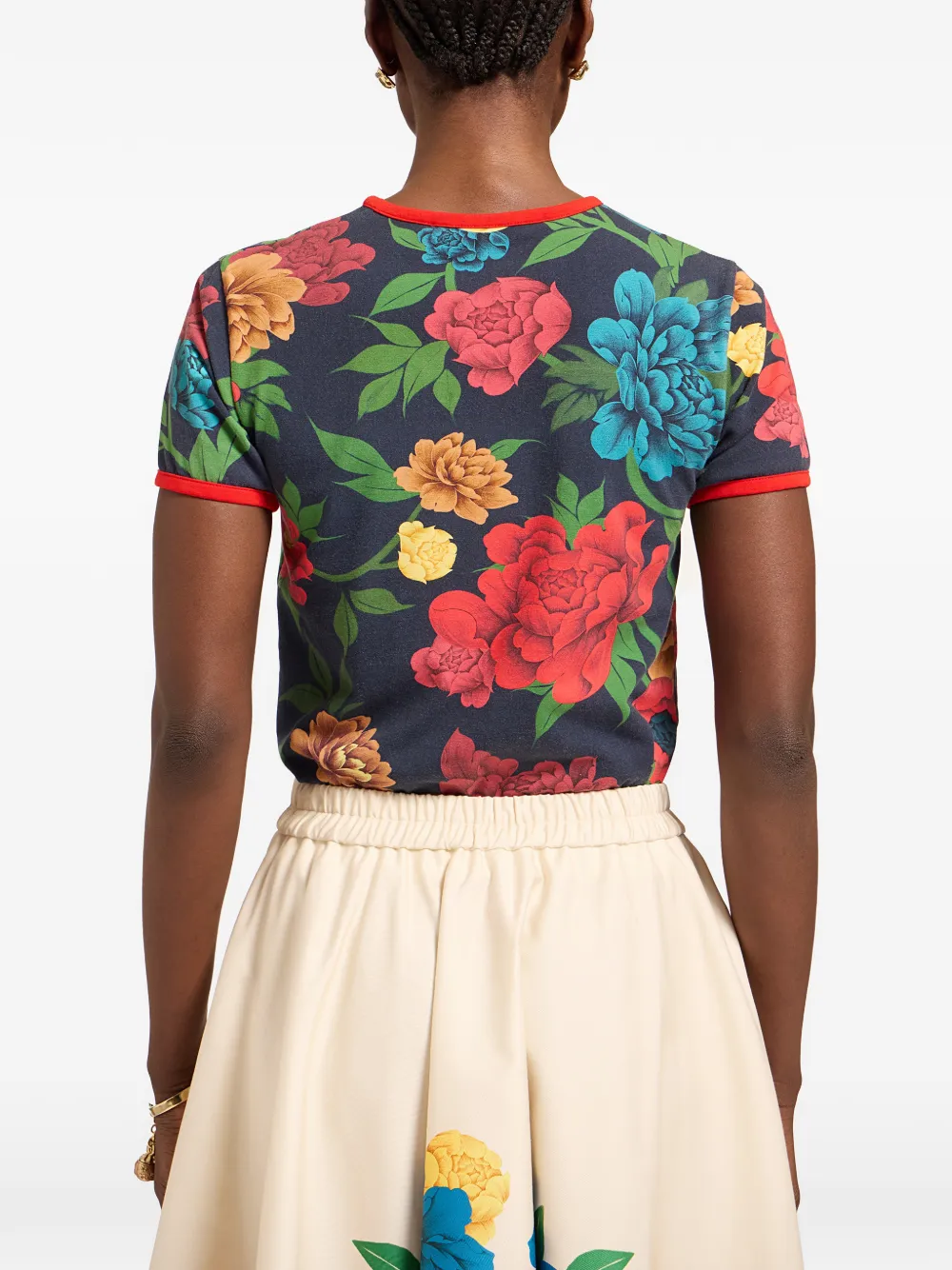 La DoubleJ The Cu-Tee cropped top Blauw