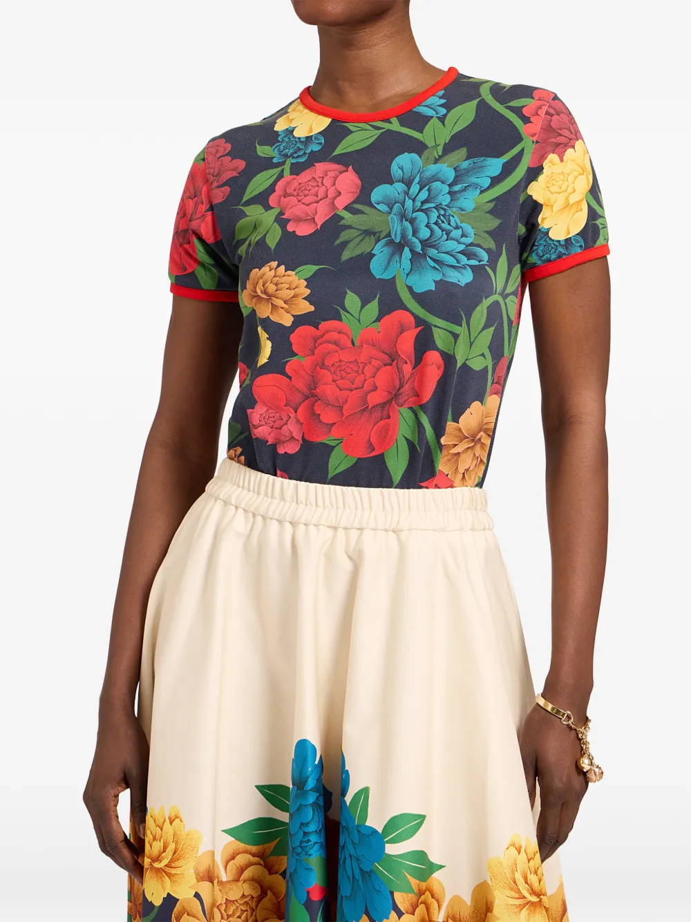 La DoubleJ The Cu-Tee cropped top Blauw