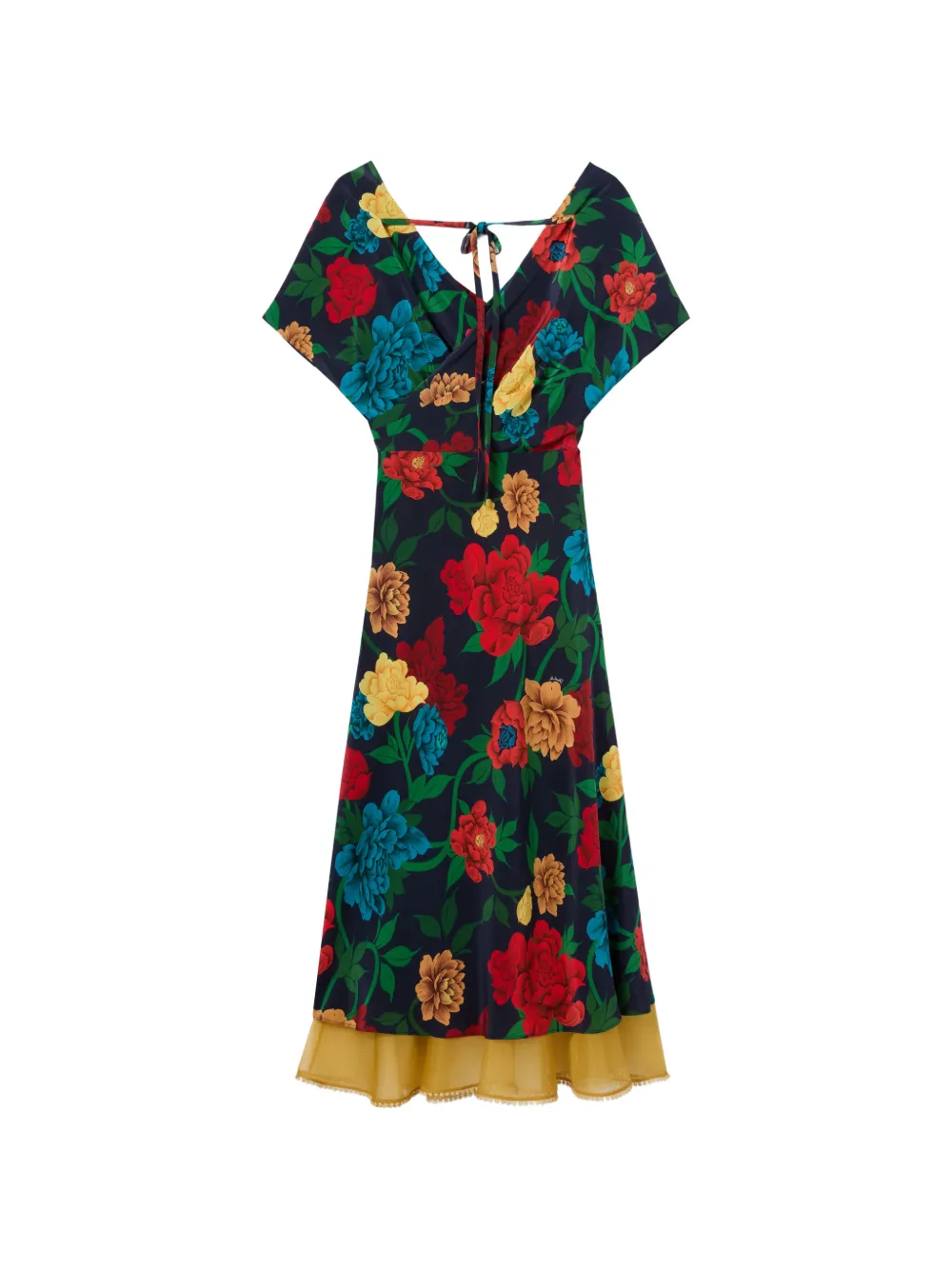 La DoubleJ Jurk met bloemenprint Blauw
