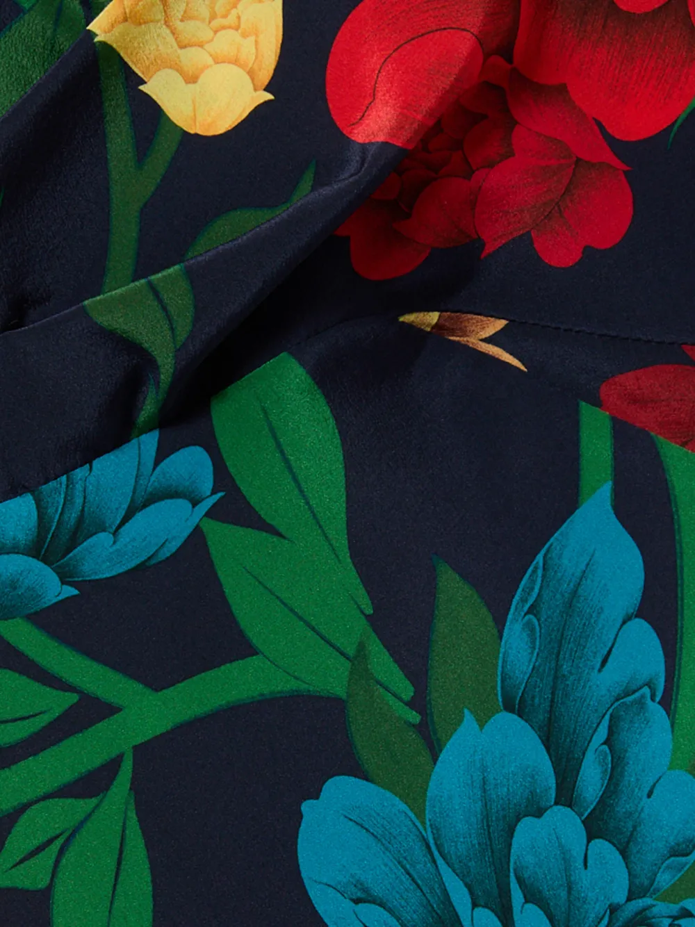 La DoubleJ Jurk met bloemenprint Blauw