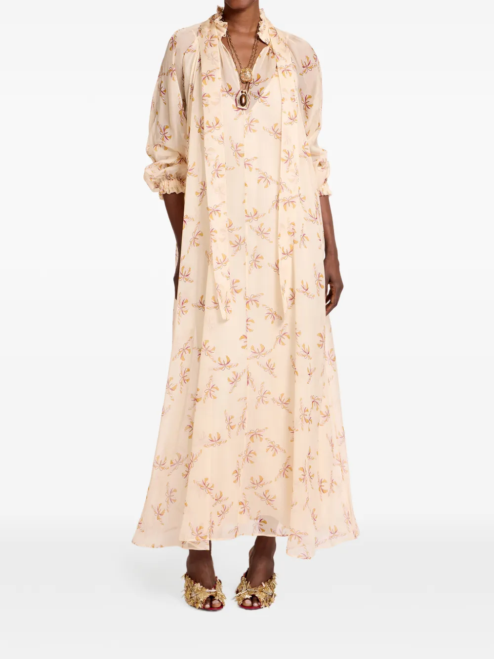 La DoubleJ Cerere jurk Beige