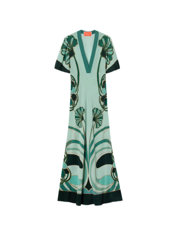 green tulip dress La DoubleJ Dresses Women shoulder design