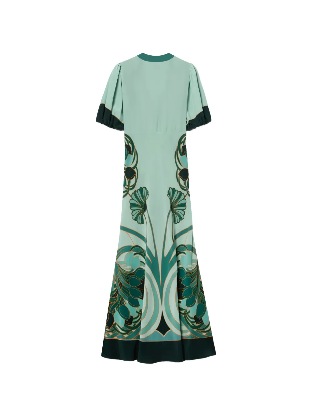 La DoubleJ Marlene Dietrich jurk met V-hals Groen
