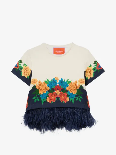 La DoubleJ playera con estampado floral