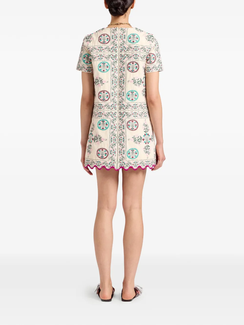 La DoubleJ Swing mini-jurk Beige