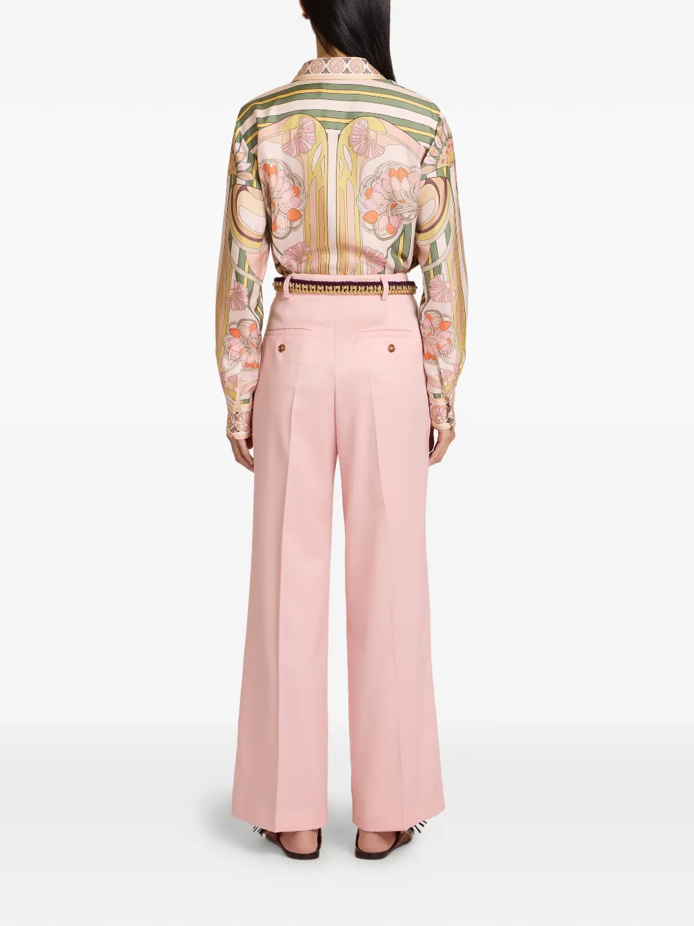 La DoubleJ Ruimvallende broek Roze