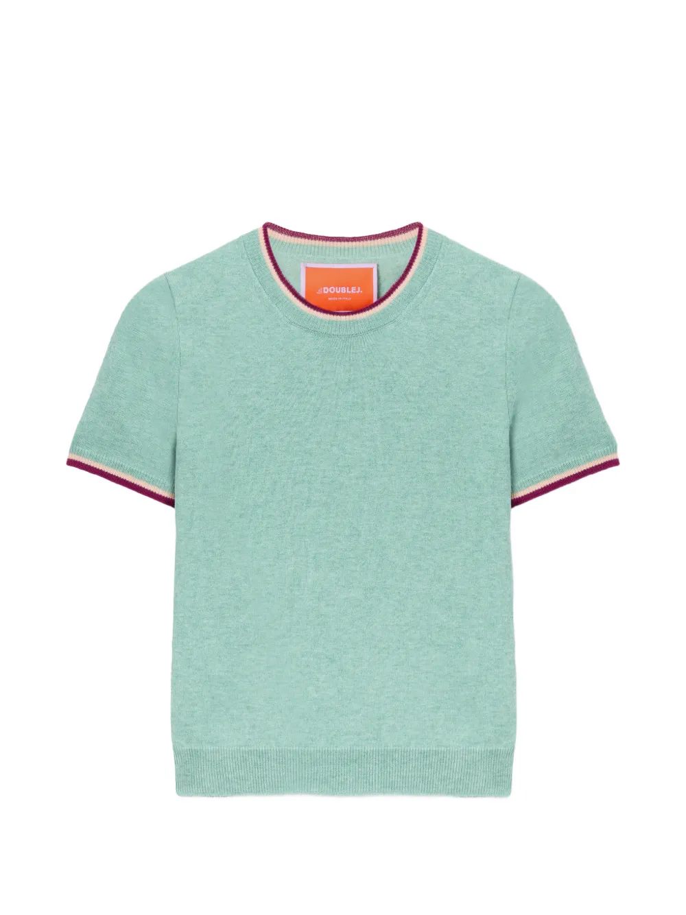 La DoubleJ T-shirt con bordo a coste - Verde