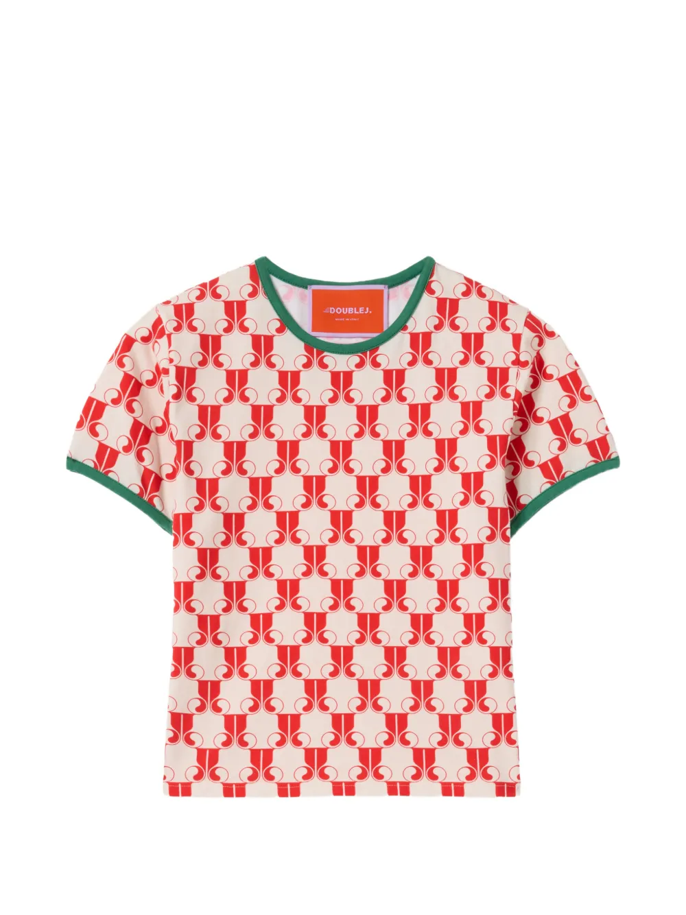 La DoubleJ T-shirt con monogramma - Toni neutri