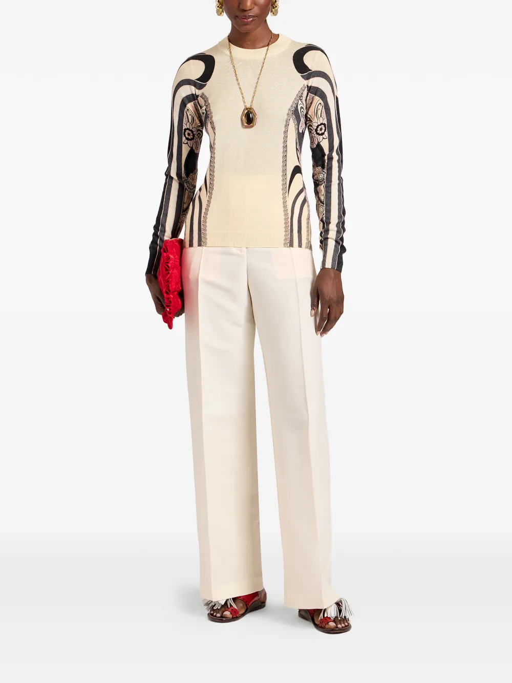 La DoubleJ Gebreide top Beige