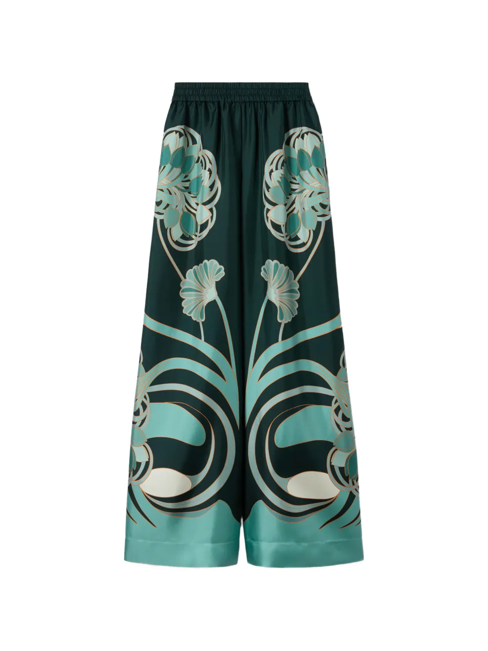 La DoubleJ floral print palazzo trousers - Grün