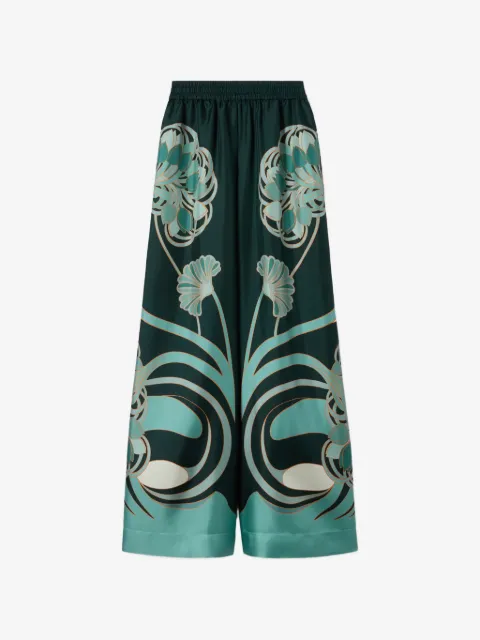 La DoubleJ floral-print trousers