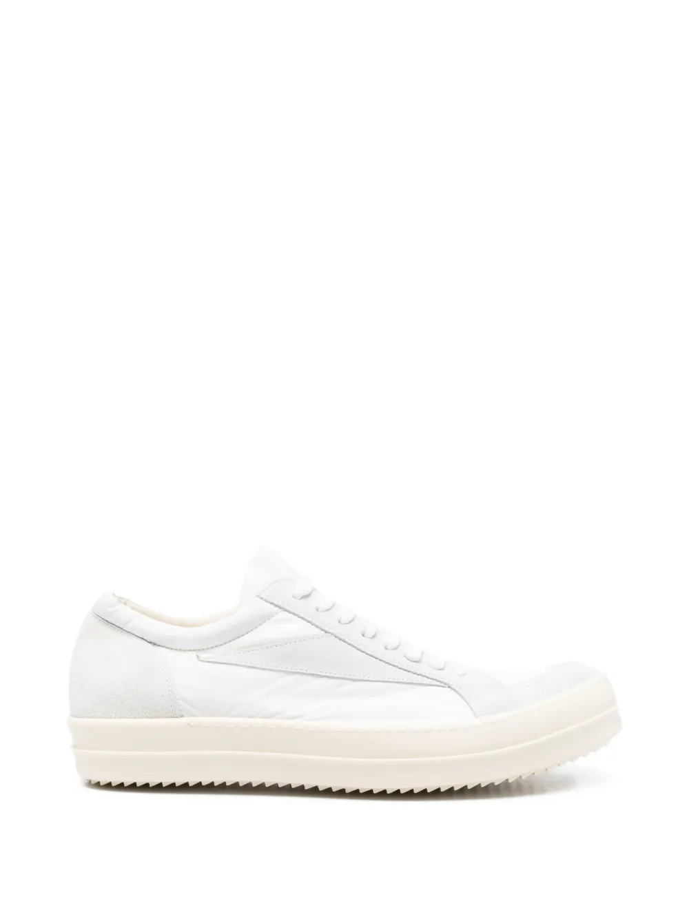 Rick Owens suede lace-up sneakers - Bianco