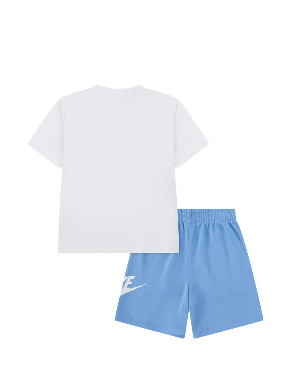Nike Kids T-shirt en shorts met logo Wit