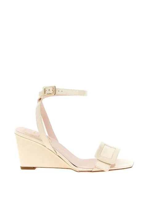 Roger Vivier Belle square-toe buckle belle vivier sandals