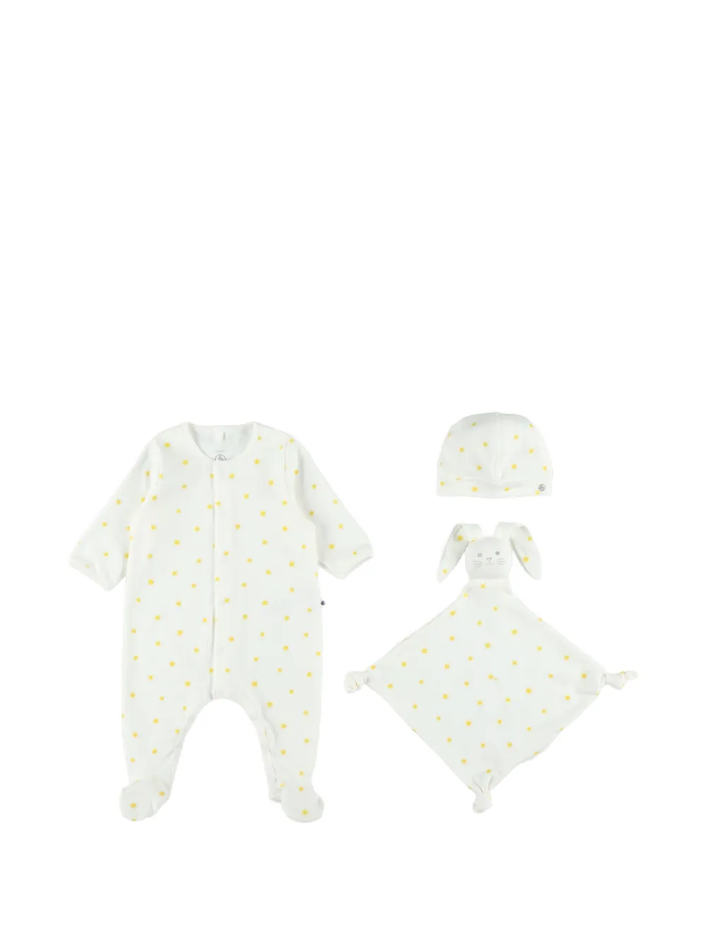 Petit Bateau Strampler mit Sonnen-Print (3er-Set) - Weiß