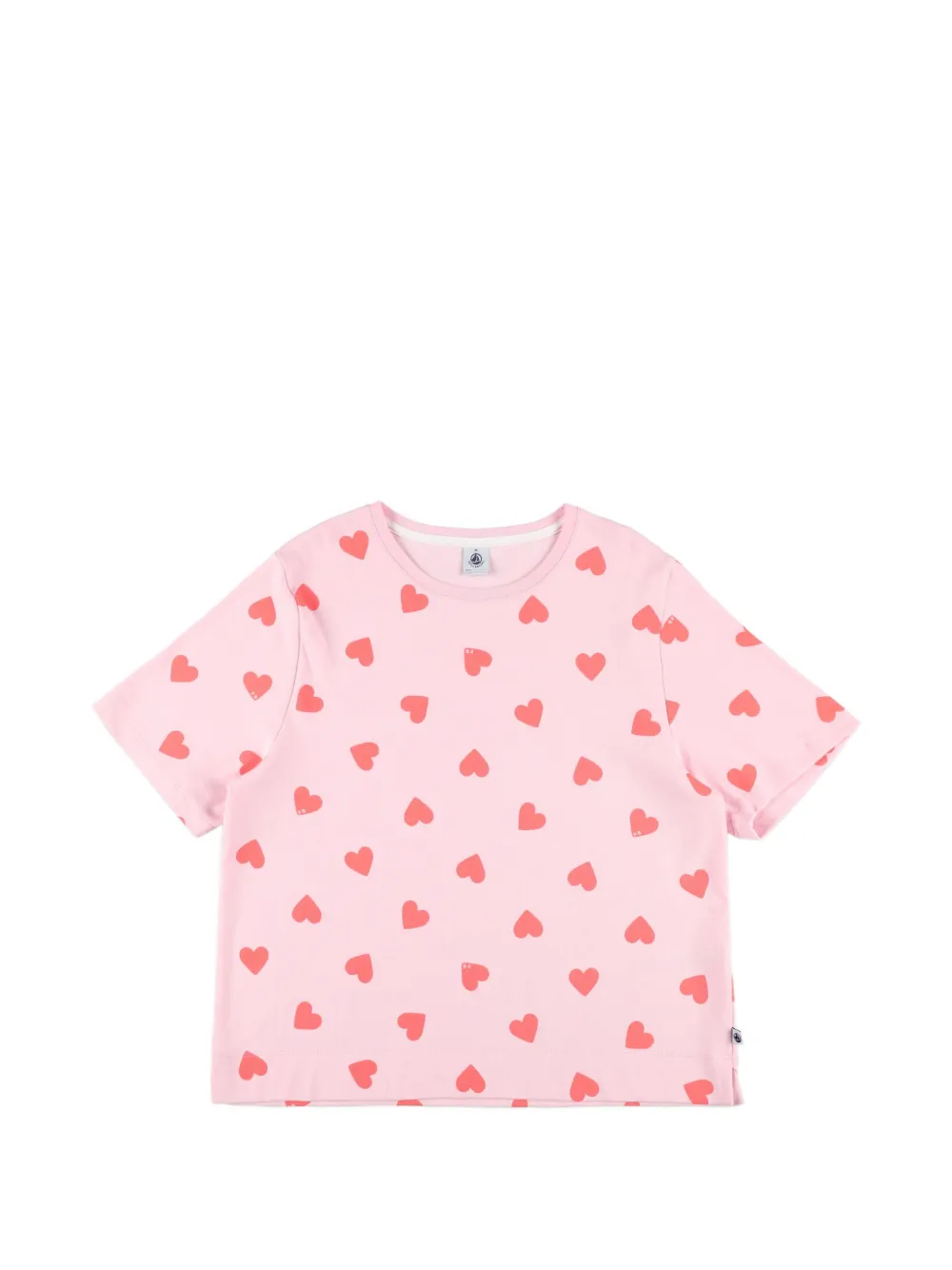  Petit Bateau Heart-pattern Pyjamas (set Of Two) - Pink 