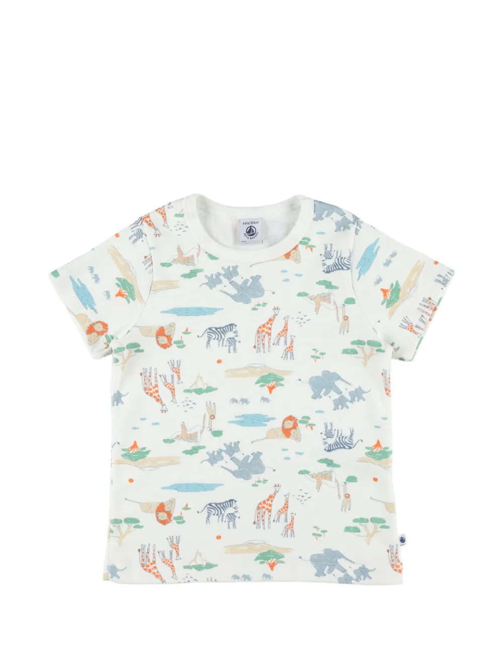 Petit Bateau Pyjama met dierenprint Beige