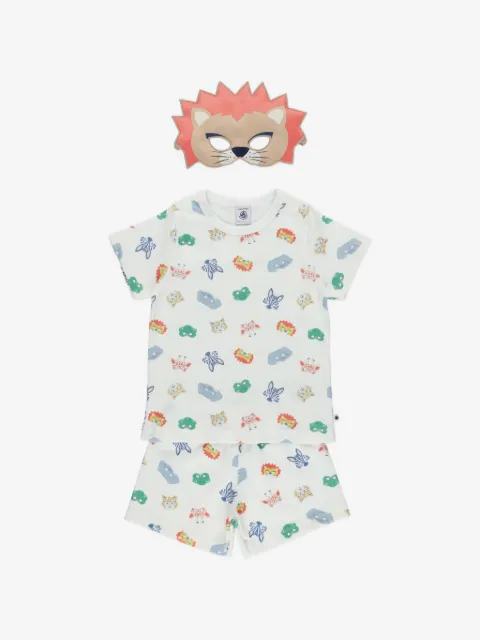 Petit Bateau Conjunto de pijamas 3 peças com estampa