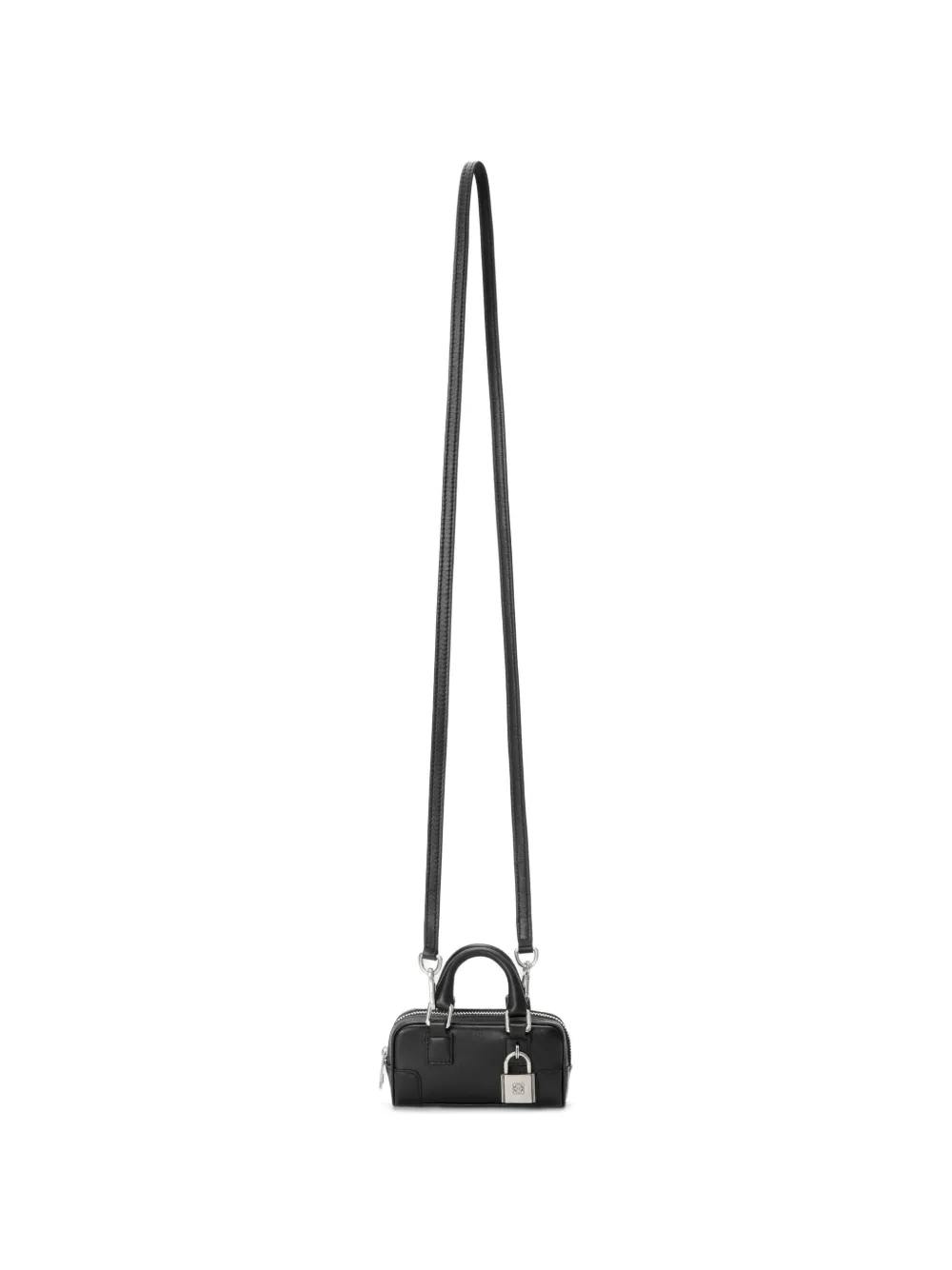 Loewe Amazona Nano in Shiny Calfskin Bag in Black, view 5