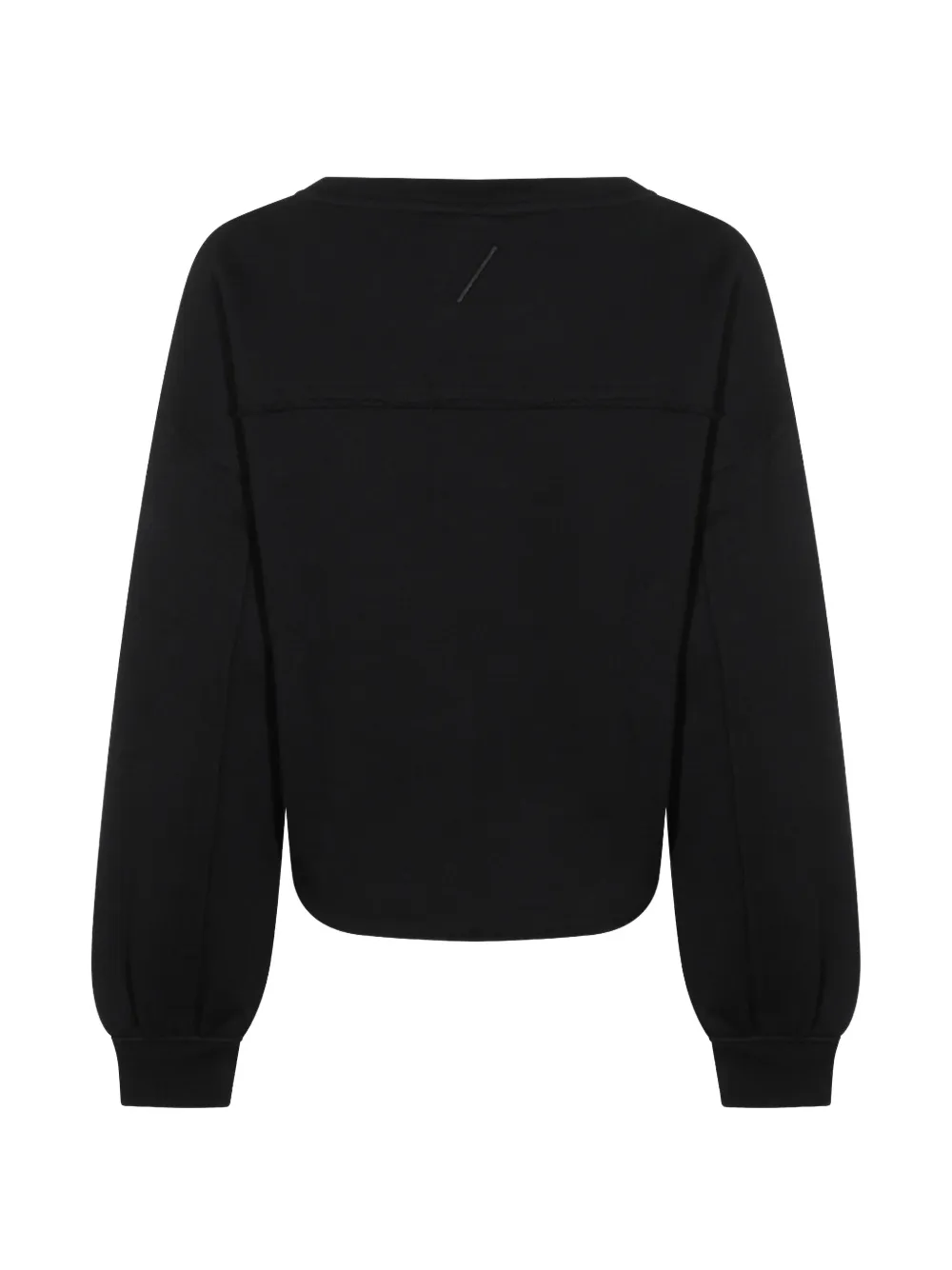  Thom Krom Cuffed Cropped Sweatshirt - Black 