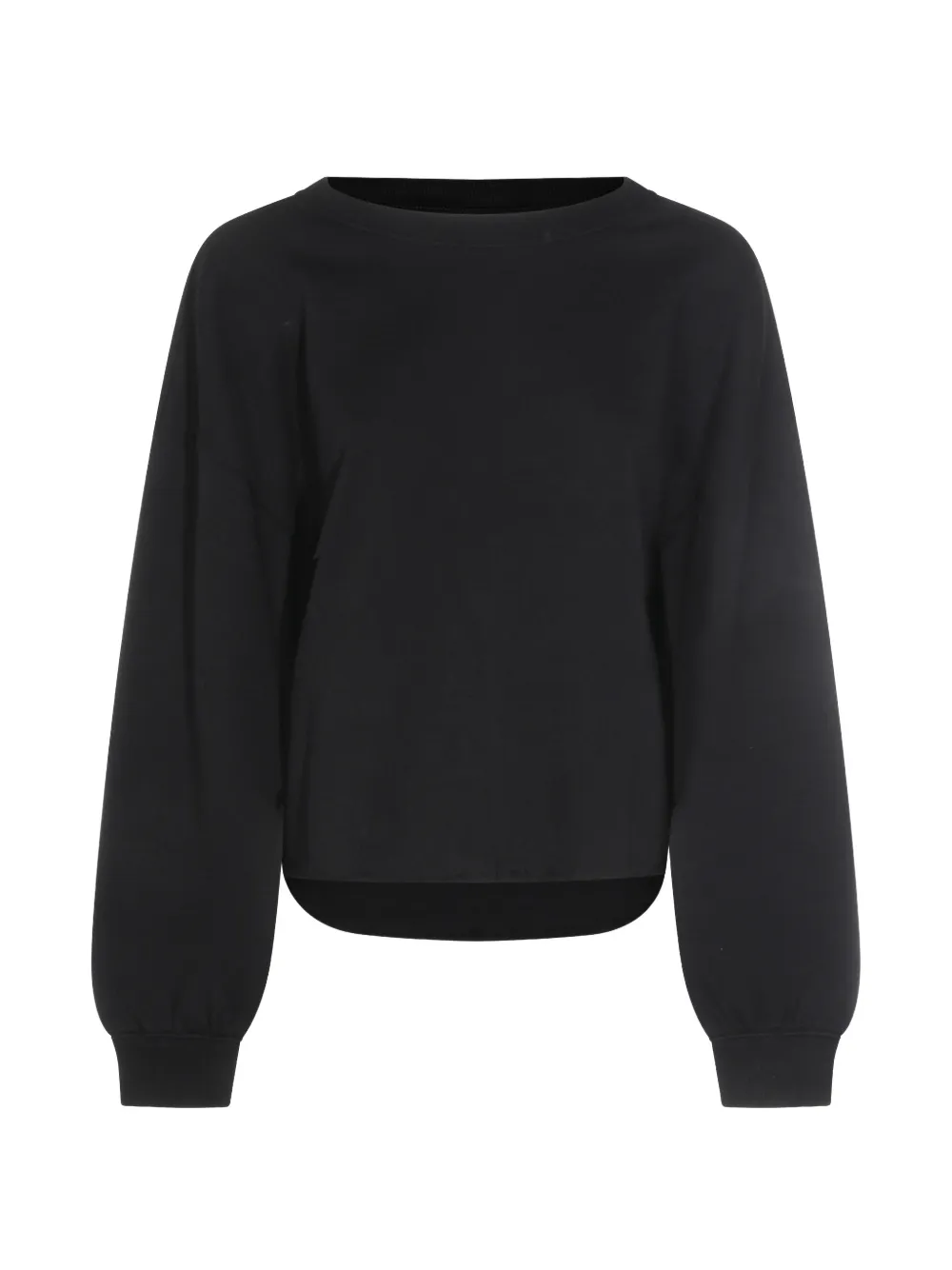 Thom Krom cuffed cropped sweatshirt - Nero