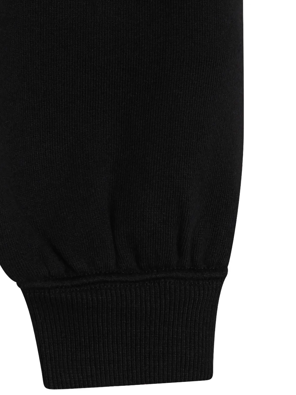  Thom Krom Cuffed Cropped Sweatshirt - Black 