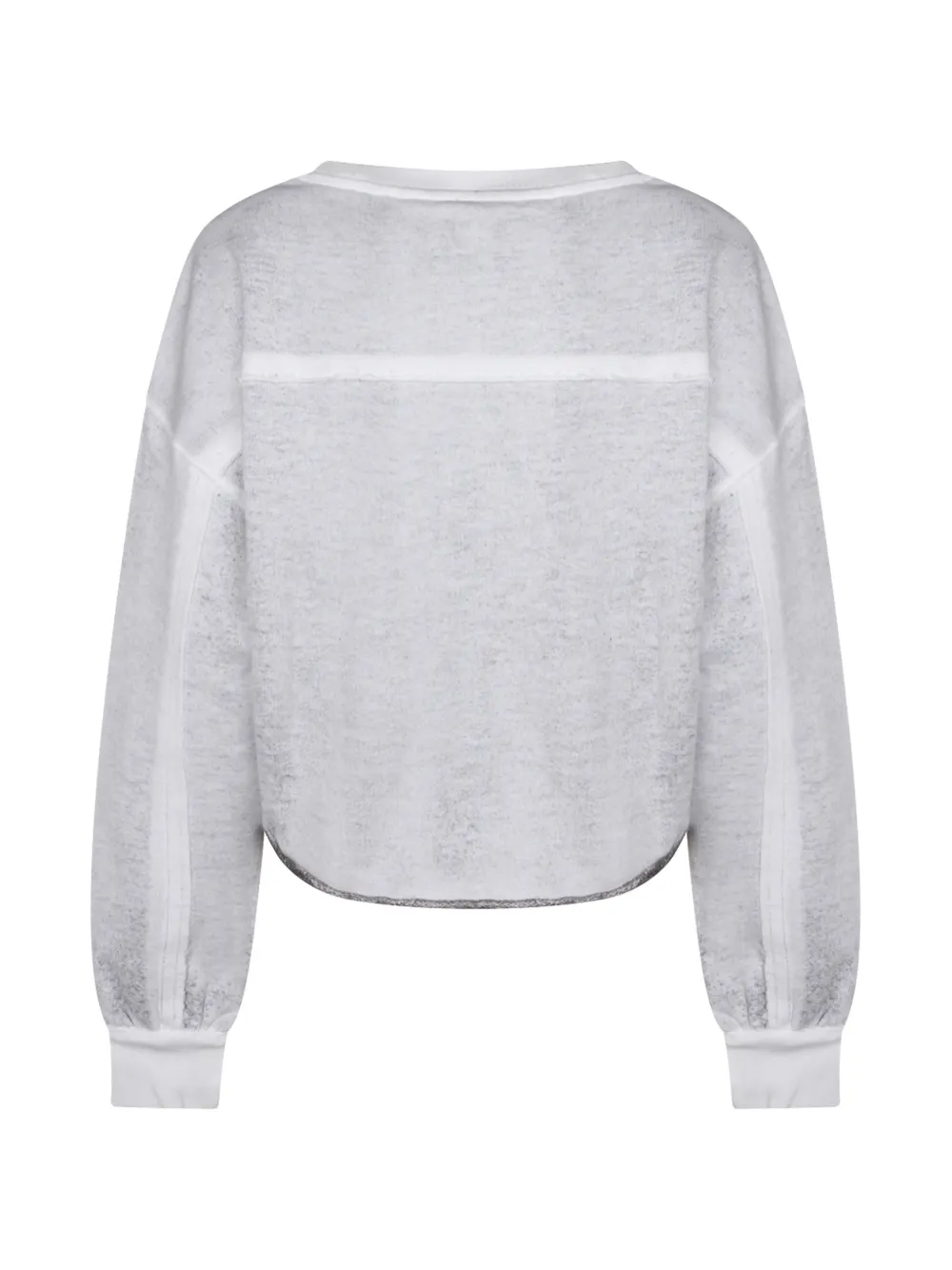  Thom Krom Long-sleeve Cropped Sweatshirt - Grey 