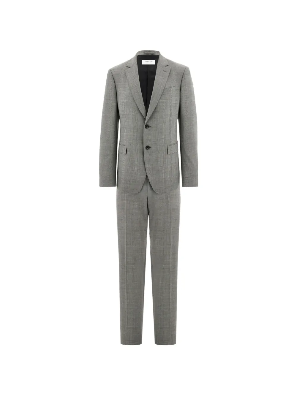 Ferragamo - Terno xadrez Prince of Wales - homem - lã virgem/rayon - 50 - Cinza