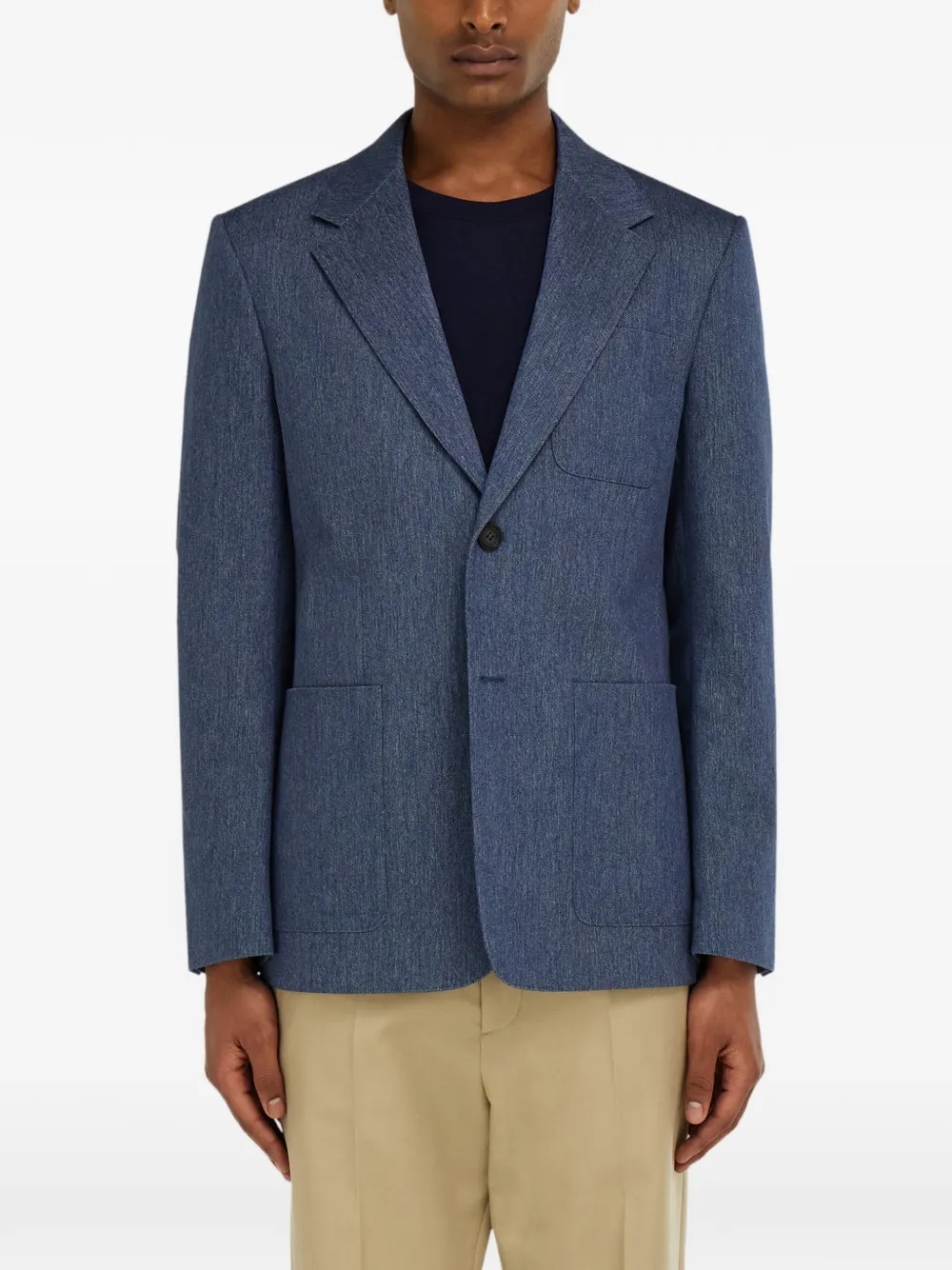 Ferragamo Denim blazer Blauw