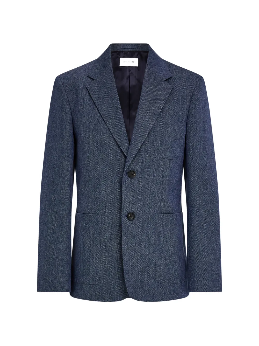 Ferragamo single breasted denim blazer - Blue
