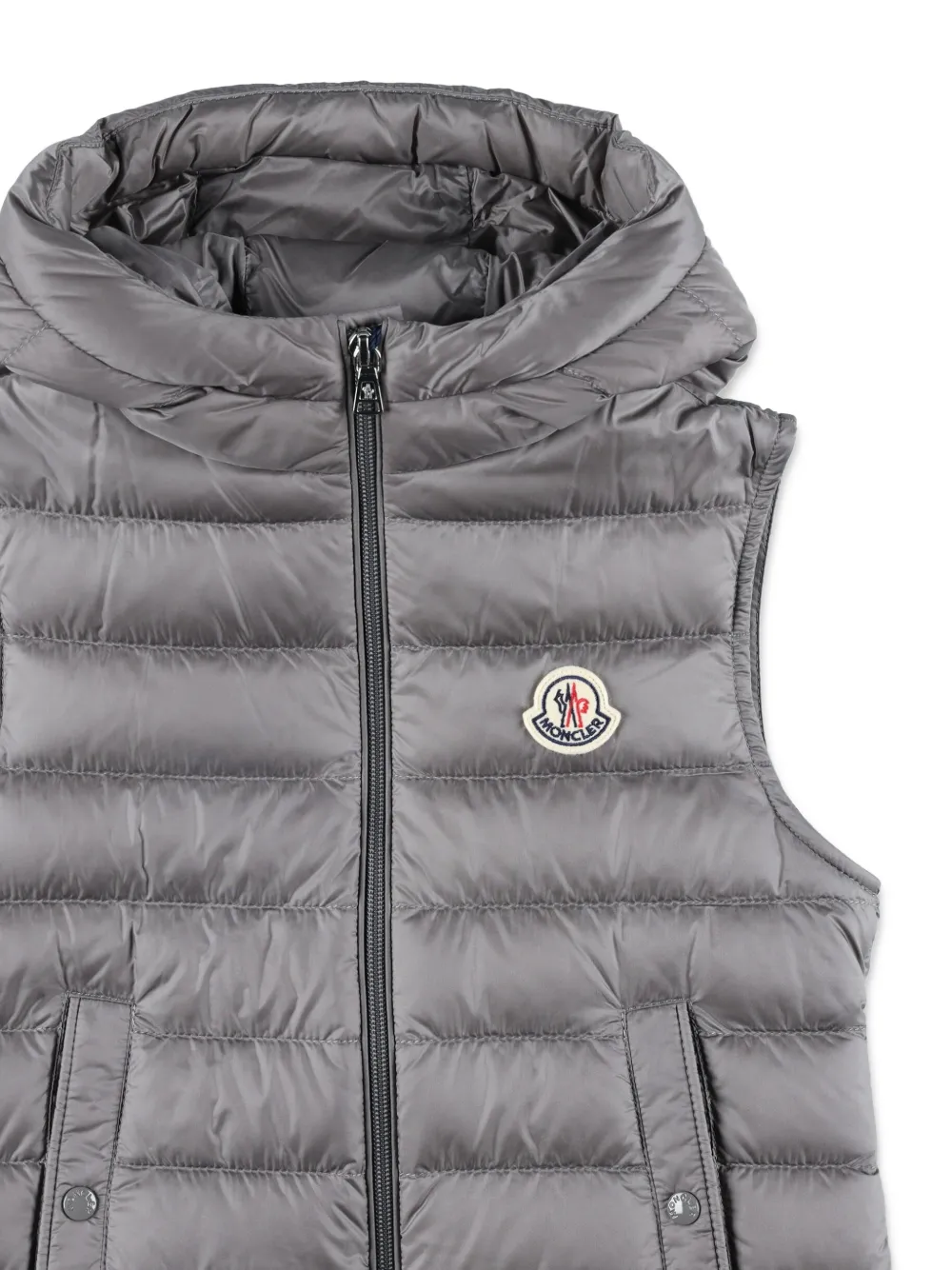 Moncler Enfant Uzzay gewatteerde bodywarmer Grijs