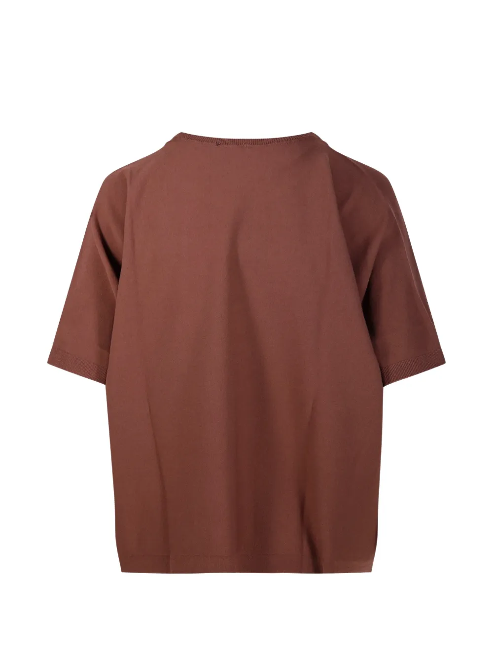 Roberto Collina T-shirt met ronde hals Bruin