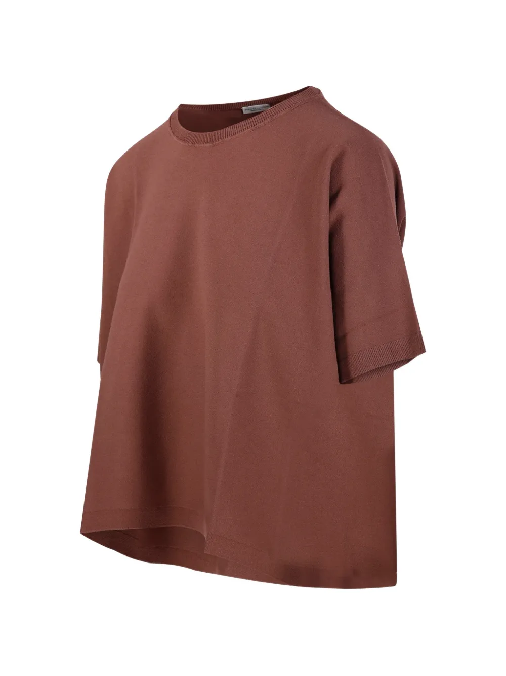 Roberto Collina T-shirt met ronde hals Bruin