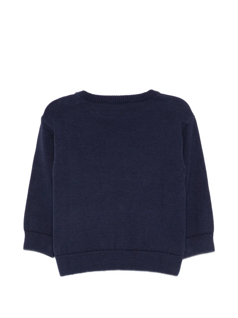 Moschino Kids Teddy intarsia top Blauw