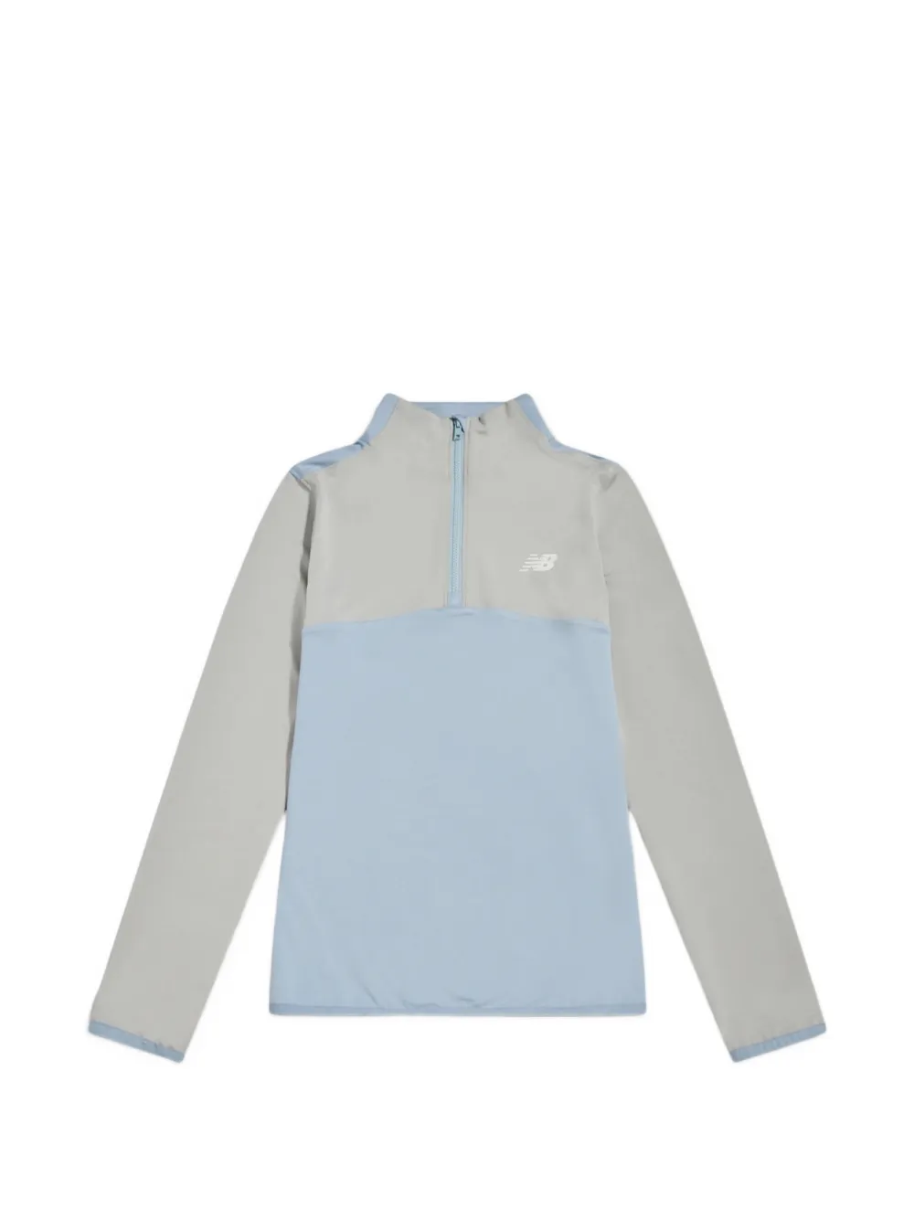 New Balance Kids colour-block zip top - Grigio