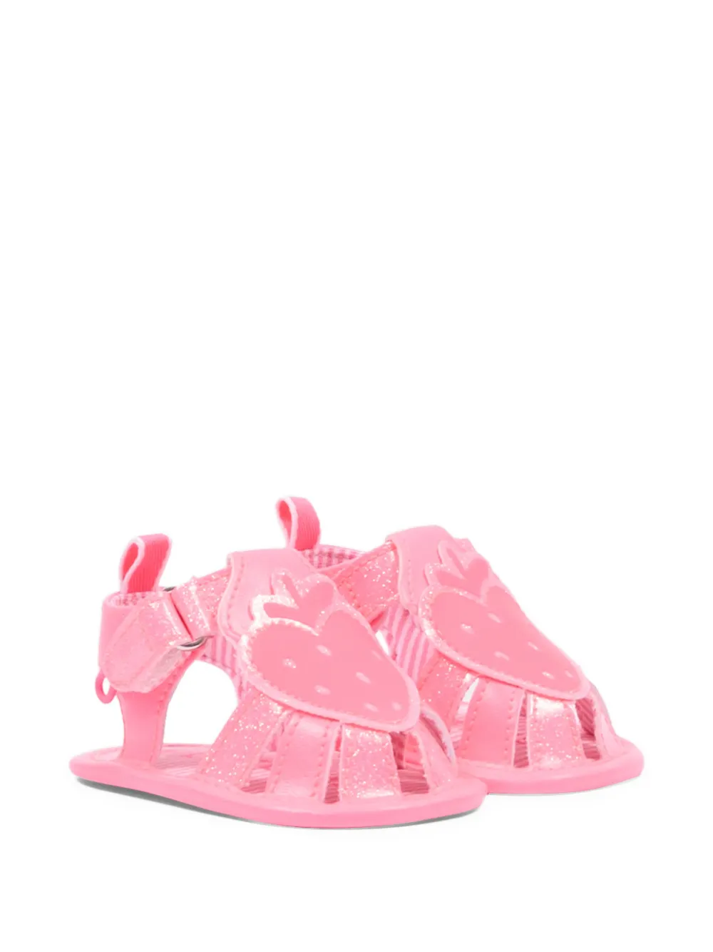 Billieblush strawberry appliqué sandals - Rosa
