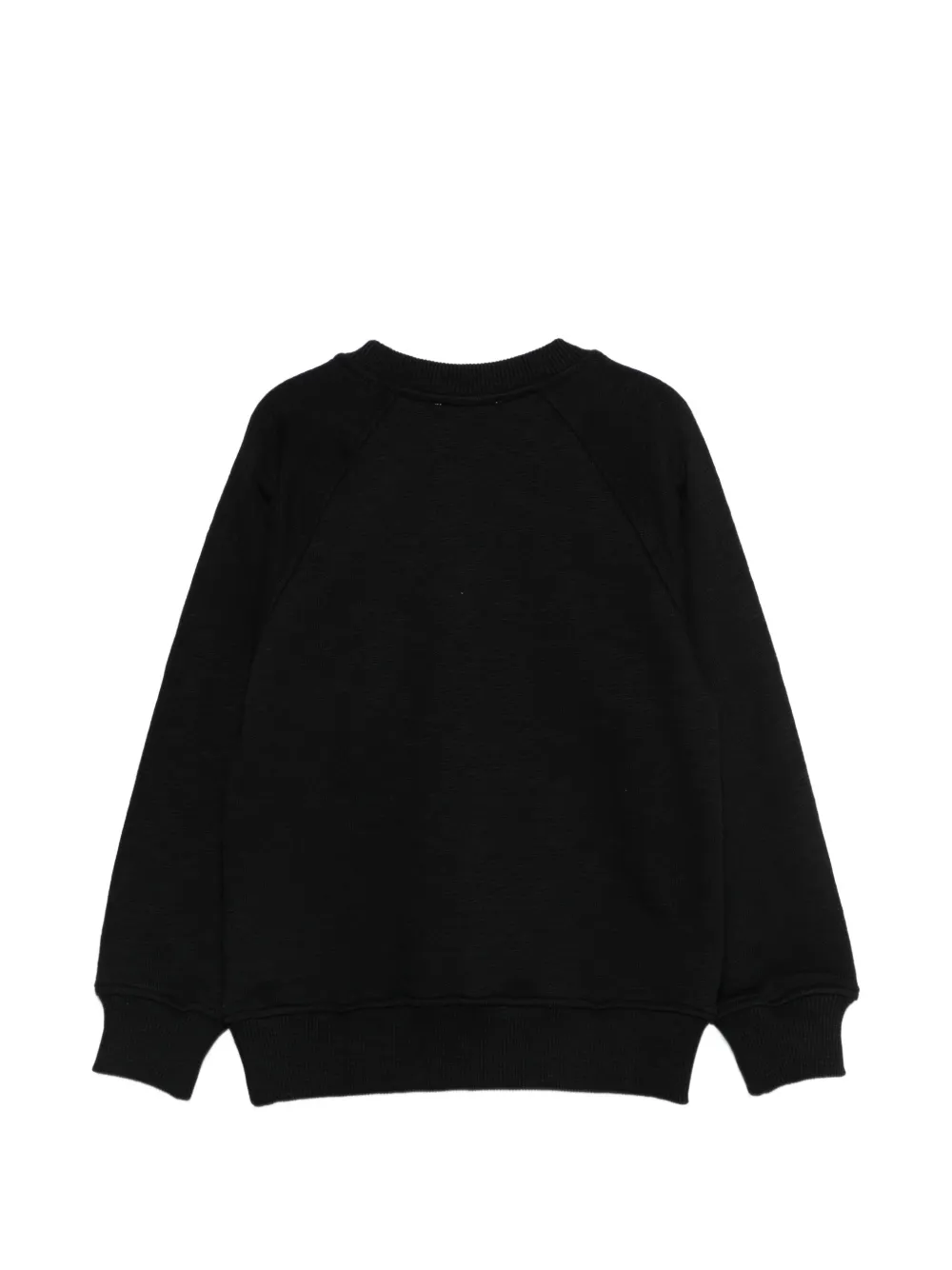 Moschino Kids Gestreepte sweater Zwart