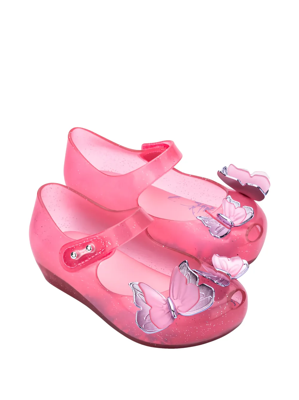 Mini Melissa butterfly strap ballerinas - Rosa