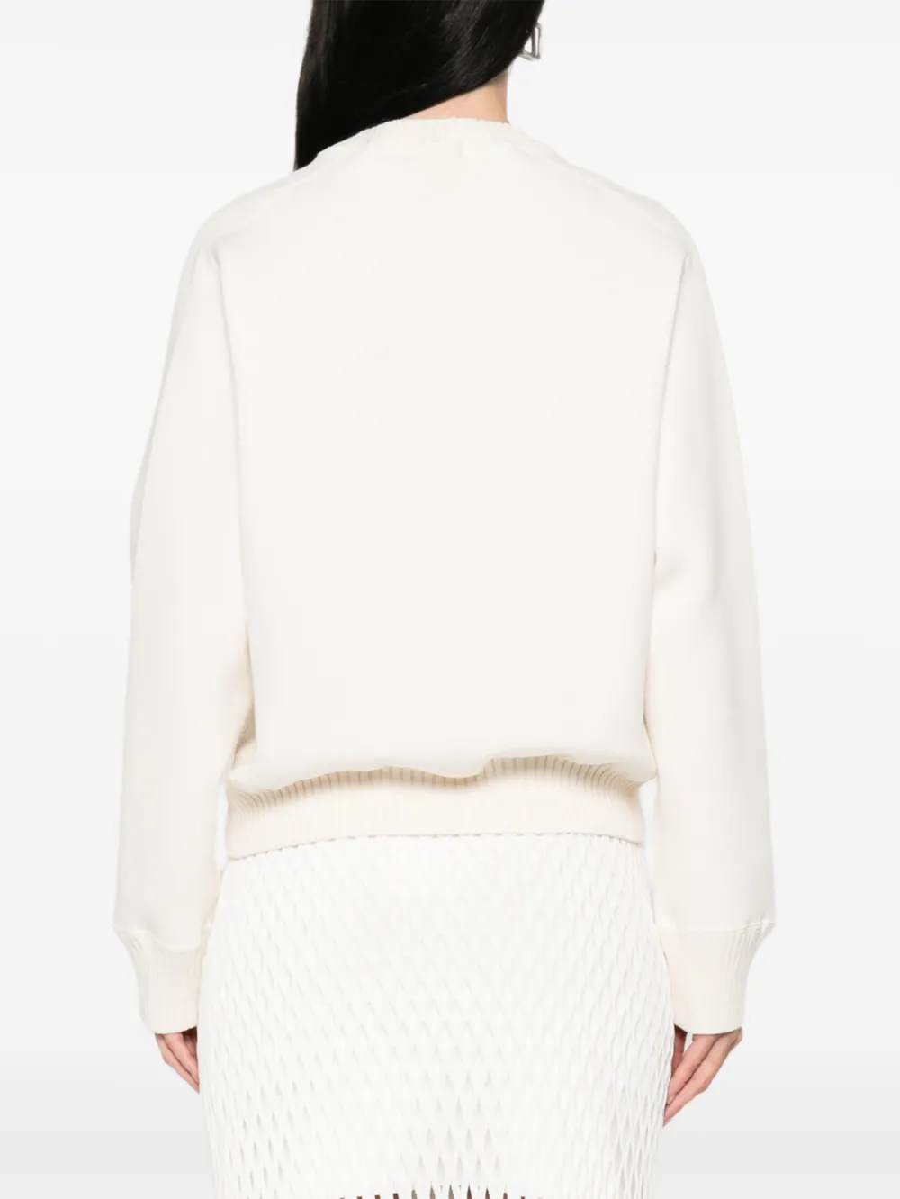 sacai Trui met ronde hals Beige