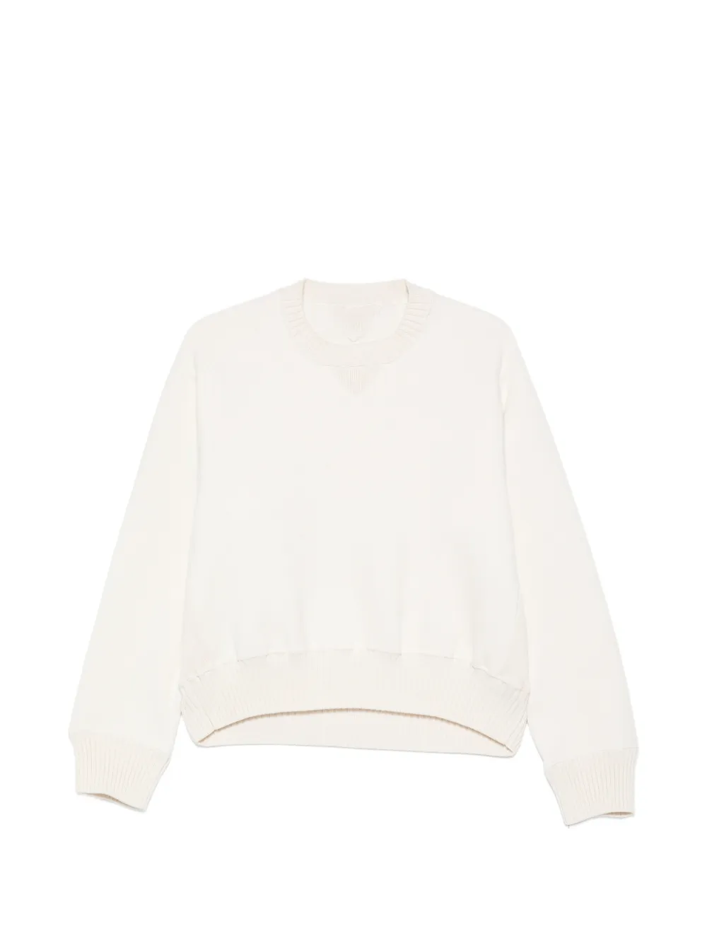 sacai crew-neck sweater - Toni neutri
