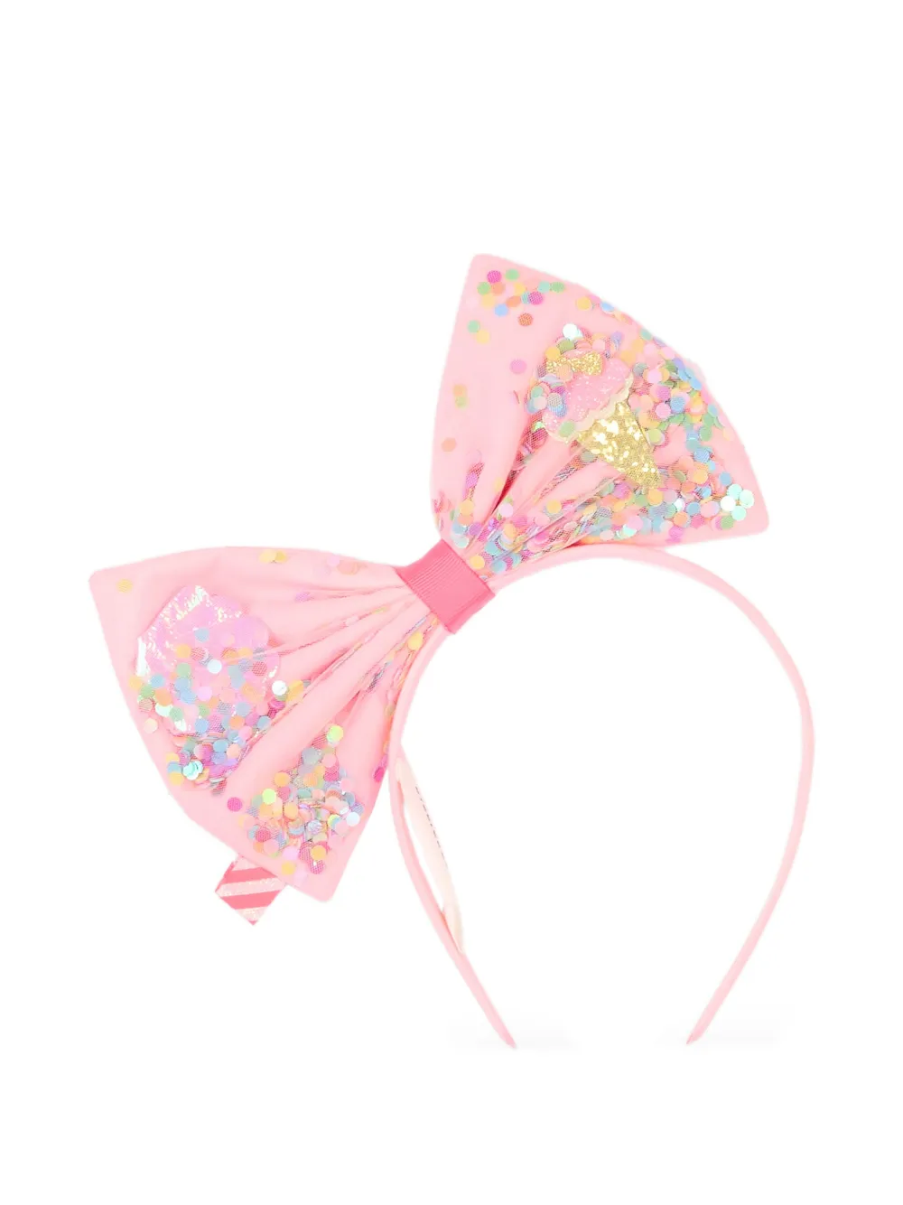 Billieblush bow-detail hair band - Rosa