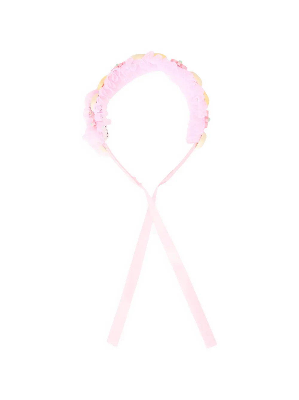 Billieblush flower-appliqué head band - Rosa