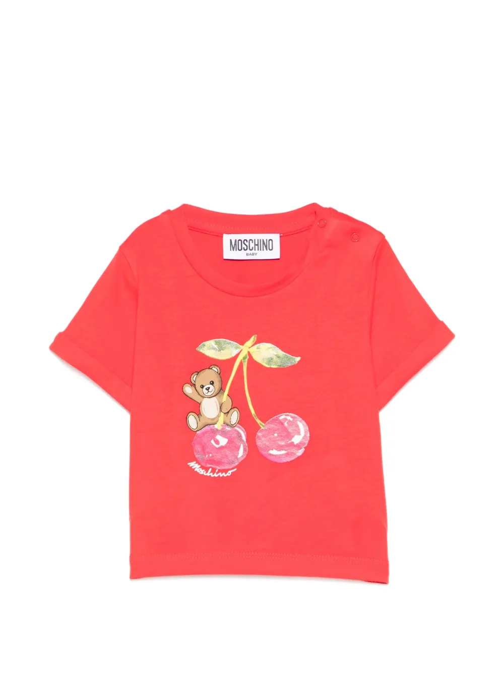 Moschino Kids print T-shirt - Rosso